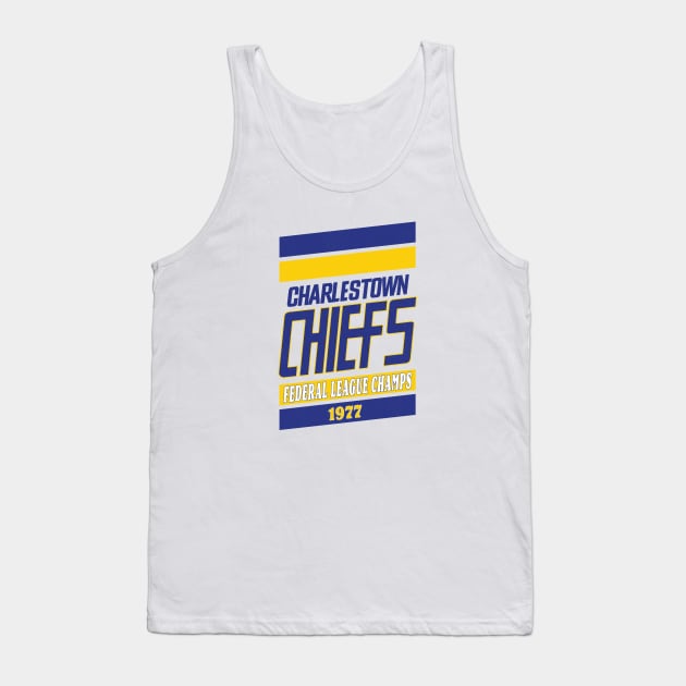 Defunct - Charlestown Chiefs (Slap Shot) 1977 Tank Top by LocalZonly
